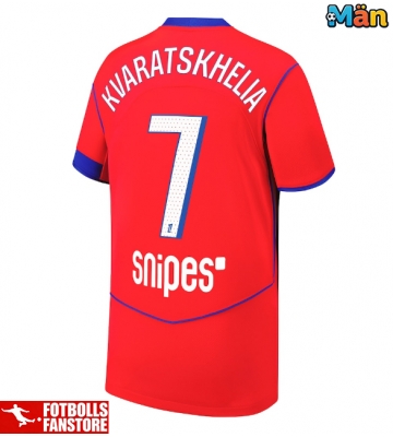 Paris Saint-Germain Khvicha Kvaratskhelia #7 Tredje Tröja 2025-26 Kortärmad